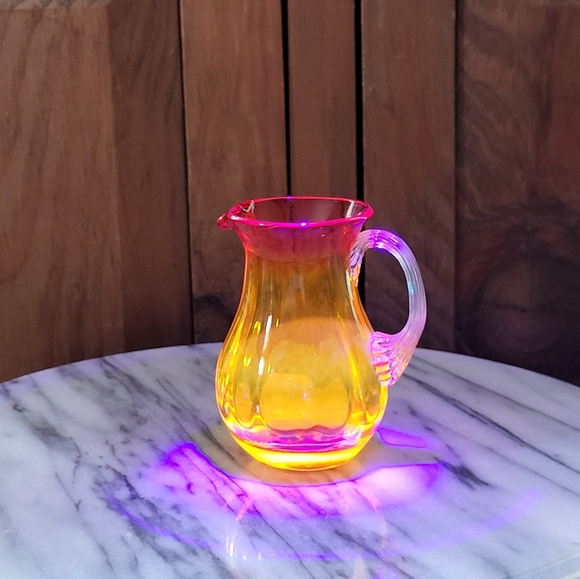 Amberina Glass Pitcher - Picture 12 of 12